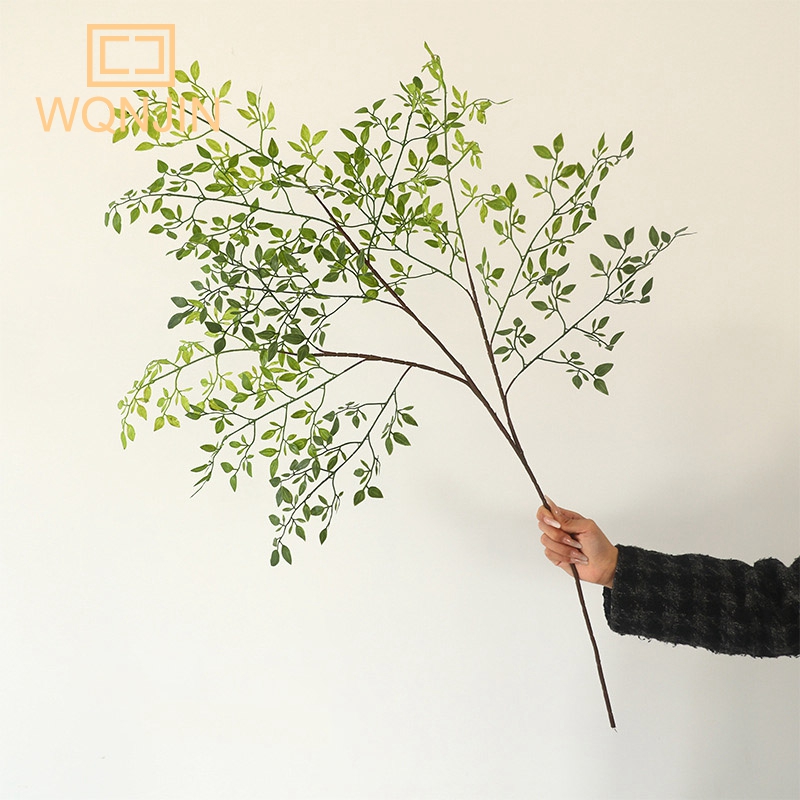 Dracaena Marginata - Flor artificial planta verde nandina folhas