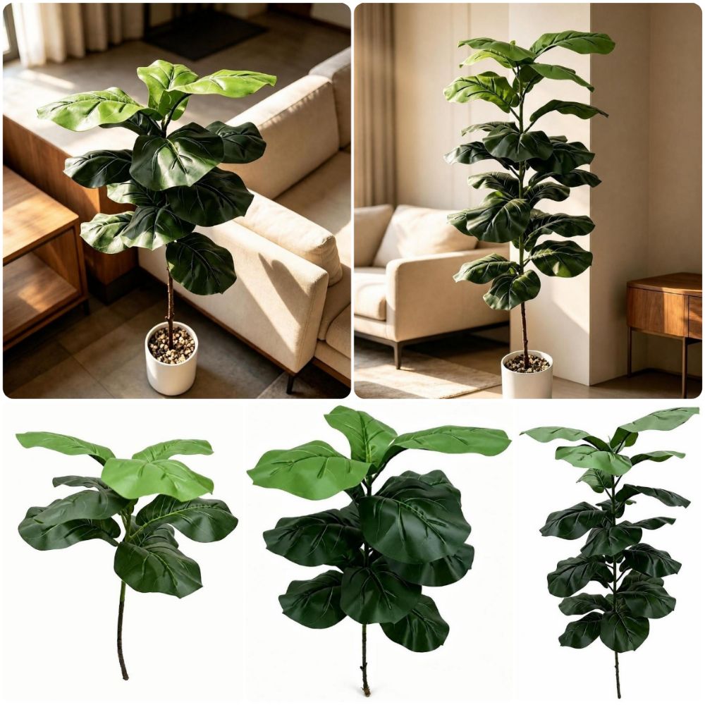Ficus Lyrata Tree - 15/09/2023 Folhas Artificiais de Ficus Lyrata