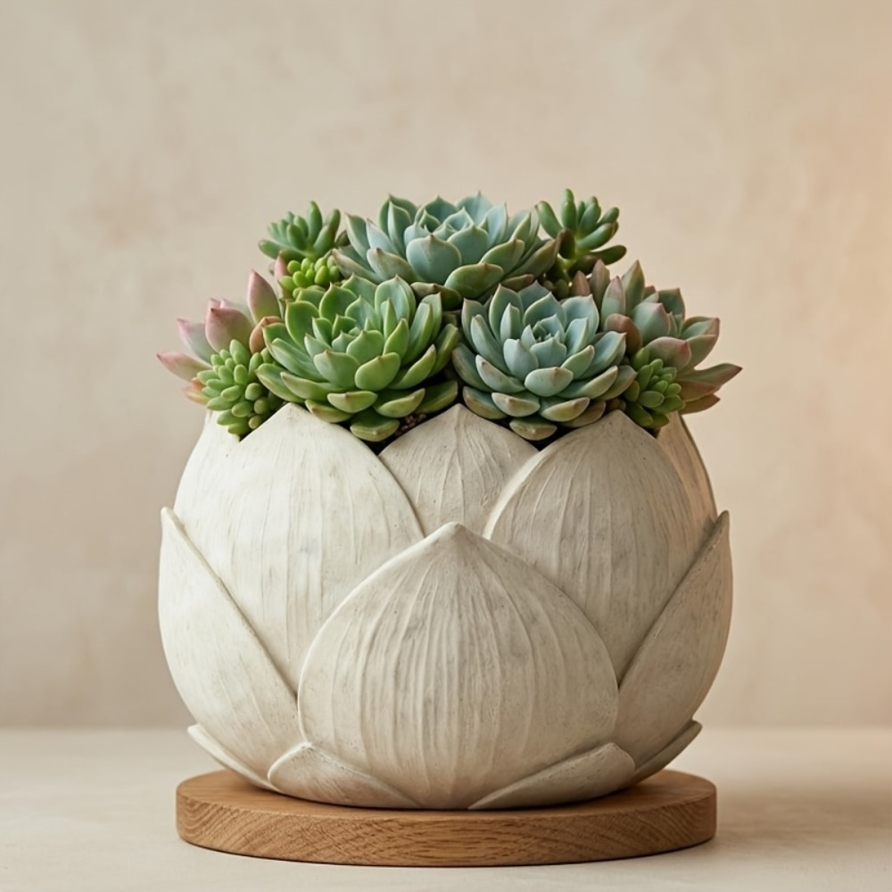 Aloe Vera Pot - Exclusivo Vaso de Resina em Formato