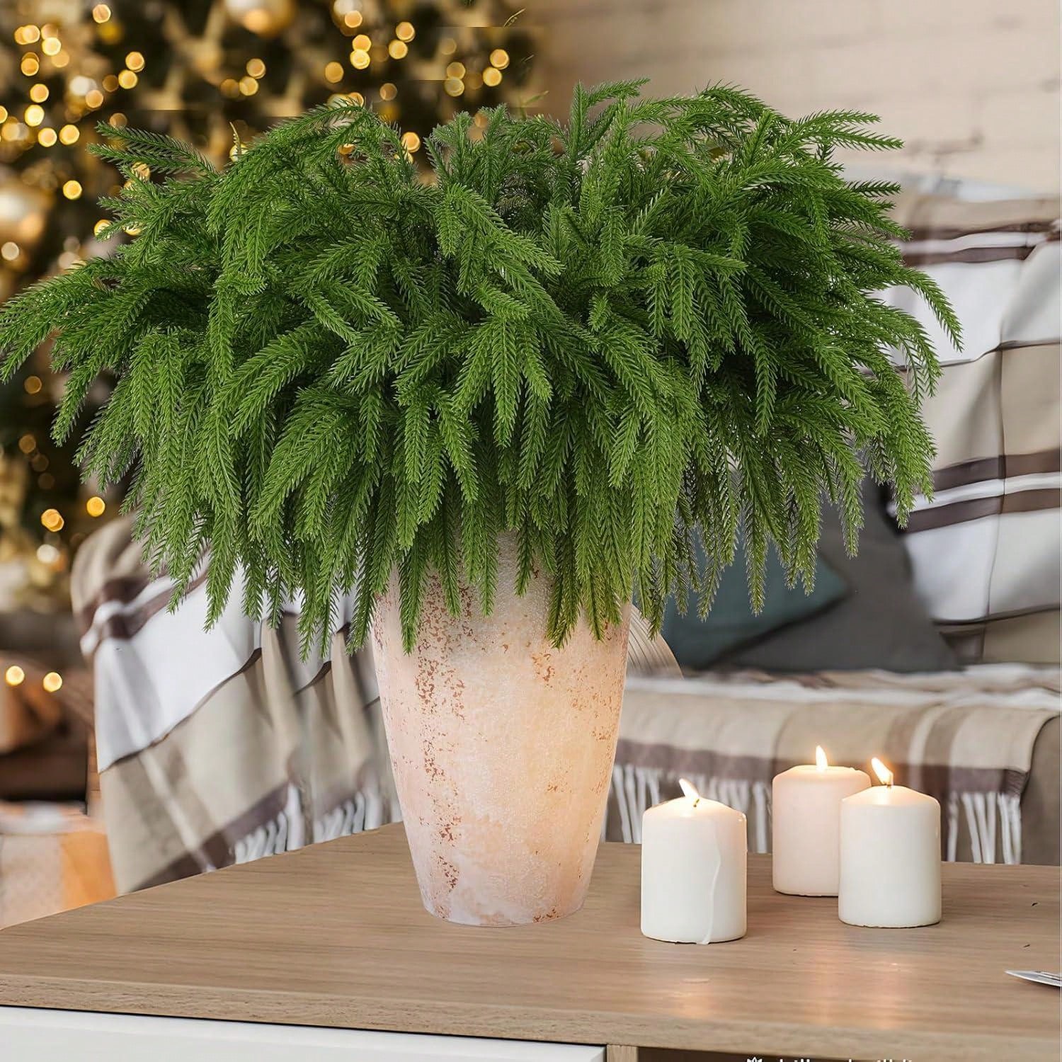Dracaena Marginata - Natal norfolk ramos realista pinho norfolk