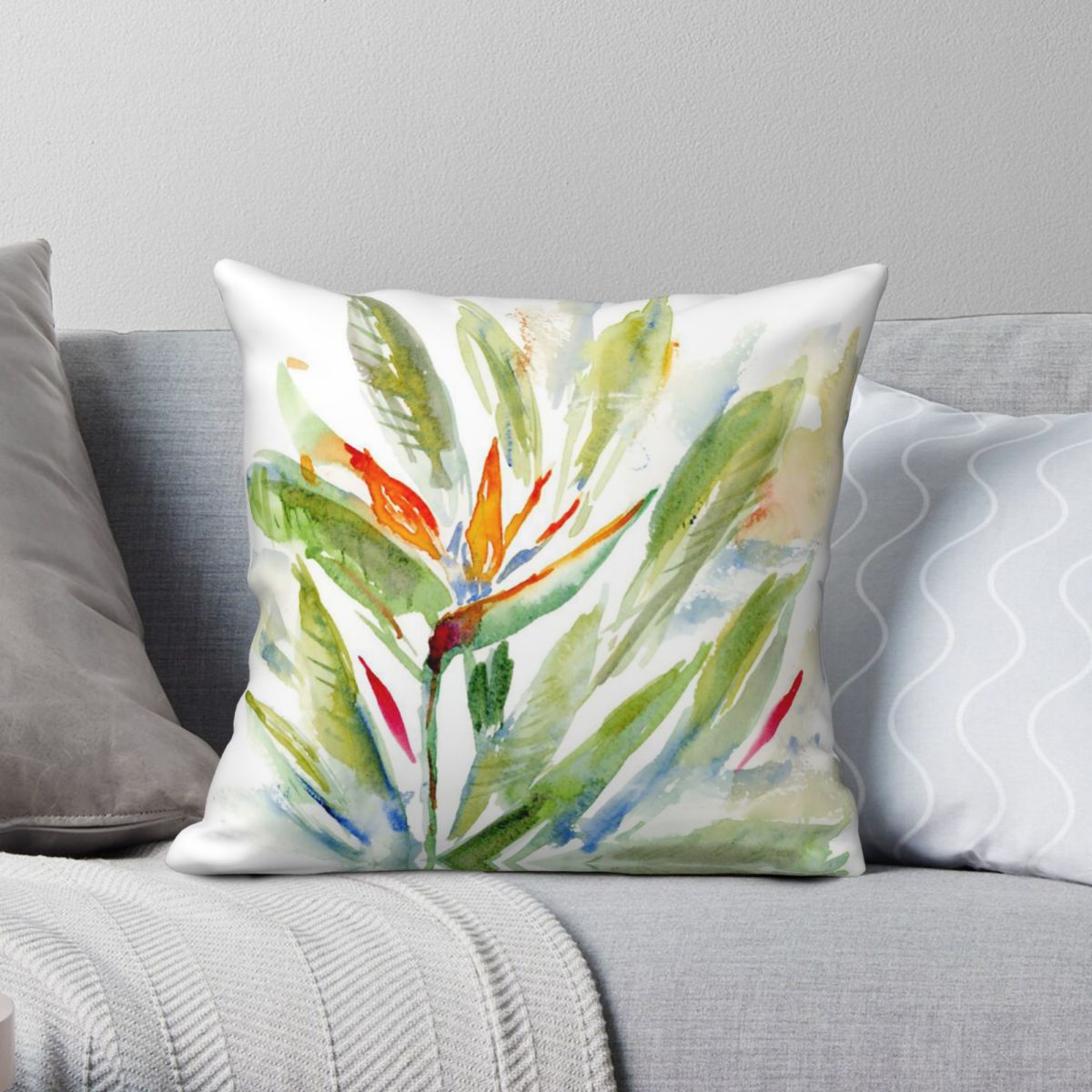 Bird Paradise Strelitzia - Fronha quadrada Bird Of Paradise Strelitzia,