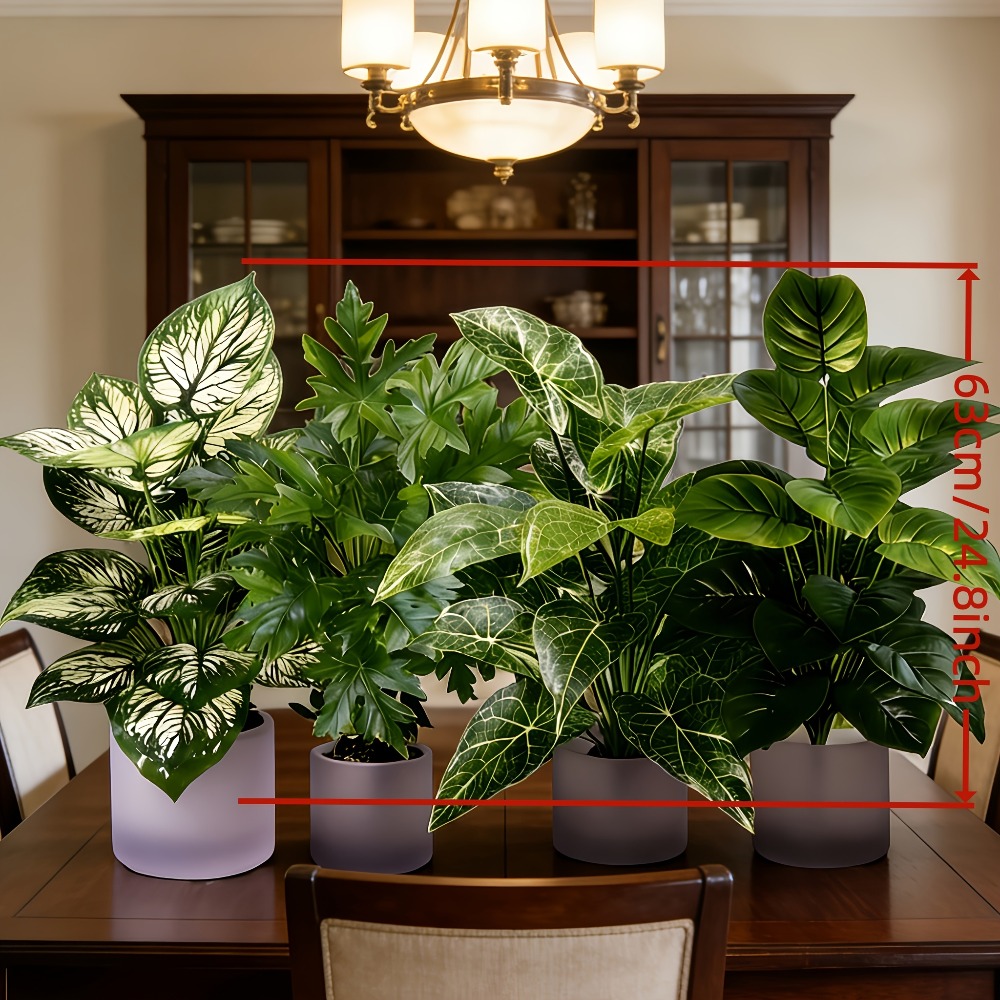 Conjunto de 4 Plantas Artifici - Monstera Adansonii avaliação e preço