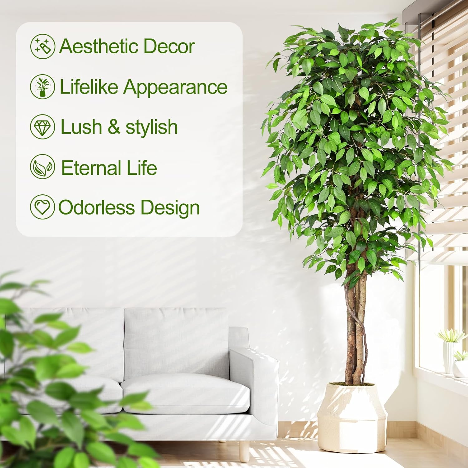 Árvore Ficus Artificial Realis - Ficus Lyrata Tree avaliação e preço