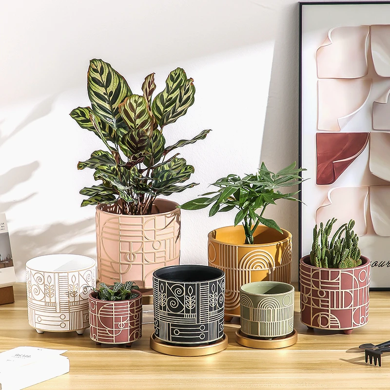 Vaso de flores de cerâmica cil - Aloe Vera Pot avaliação e preço